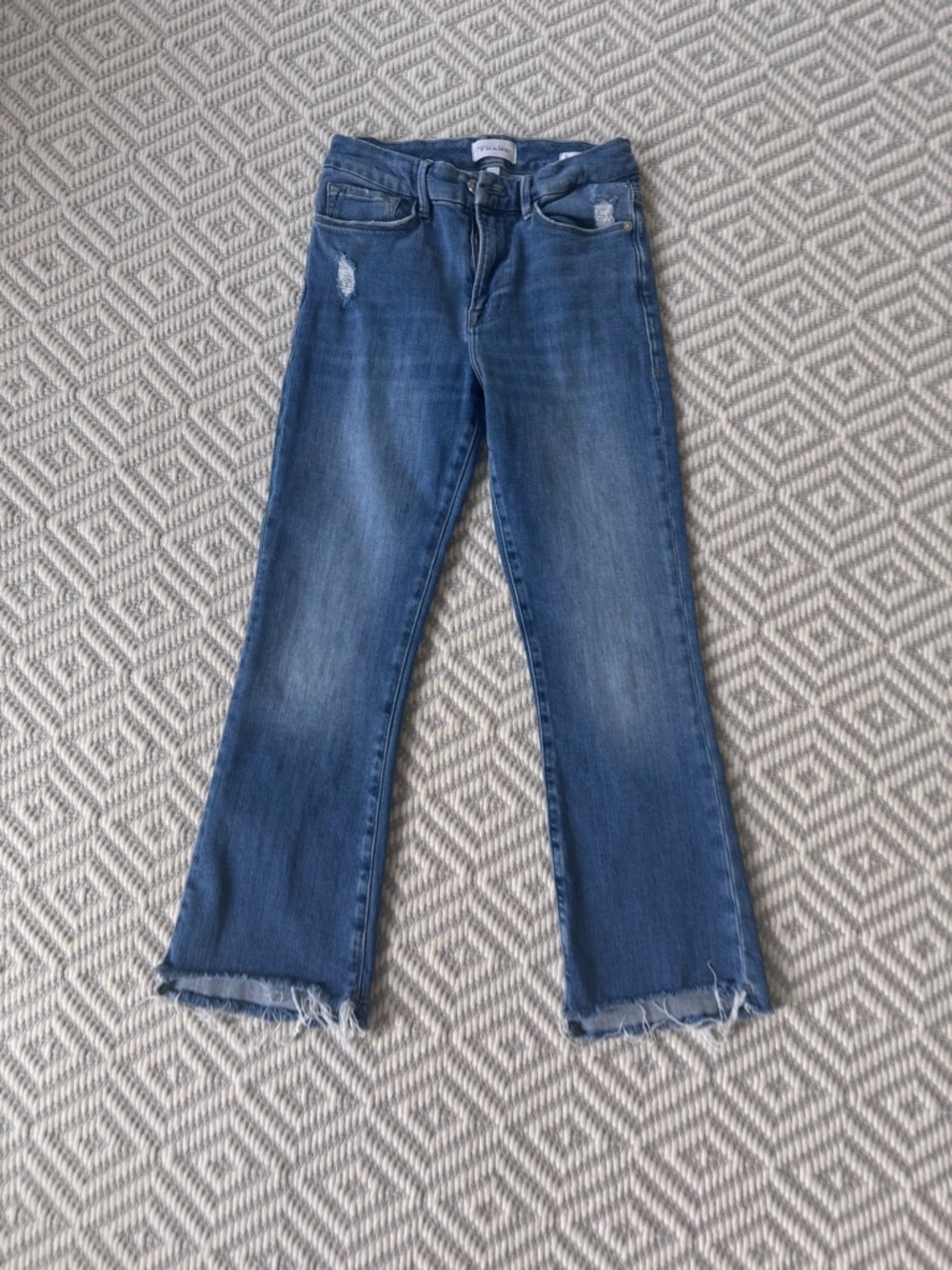 Frame Denim Le Crop Mini Boot Size 27
